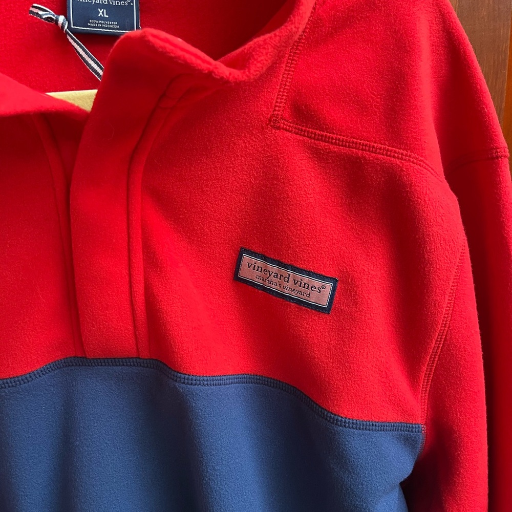 NWT Men’s Vineyard Vines Harbor Fleece Shep Shirt - Picture 4 of 9
